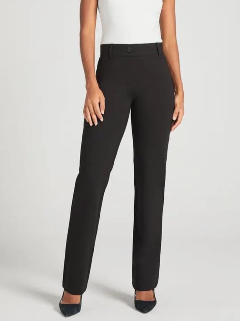 Betabrand Classic DPYP Dress Pant Yoga Pants Straight Leg Sz XXL petite